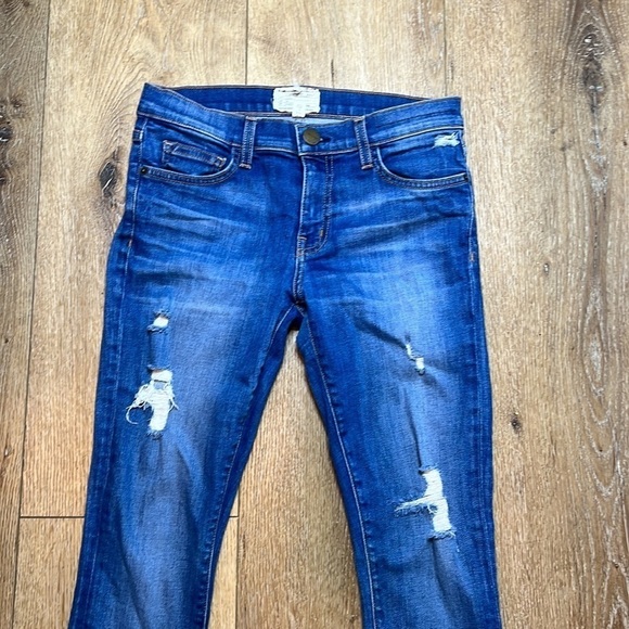 Current/Elliott The Stiletto Niagara Destroy Skinny Jeans Size 27 - Picture 5 of 10